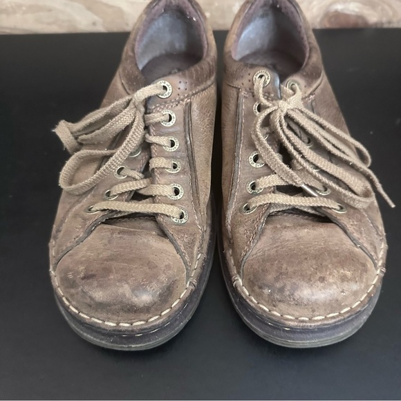 Dr. Martens Brown Casual Leather Oxford Shoes Chunky Y2K US Mens 8 Ladies 9 - Picture 6 of 10